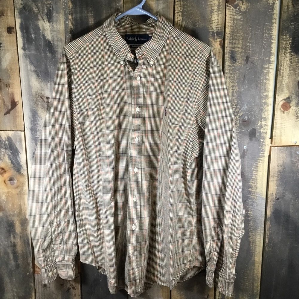 Ralph Lauren long sleeve button down casual/dress shirt men’s size large